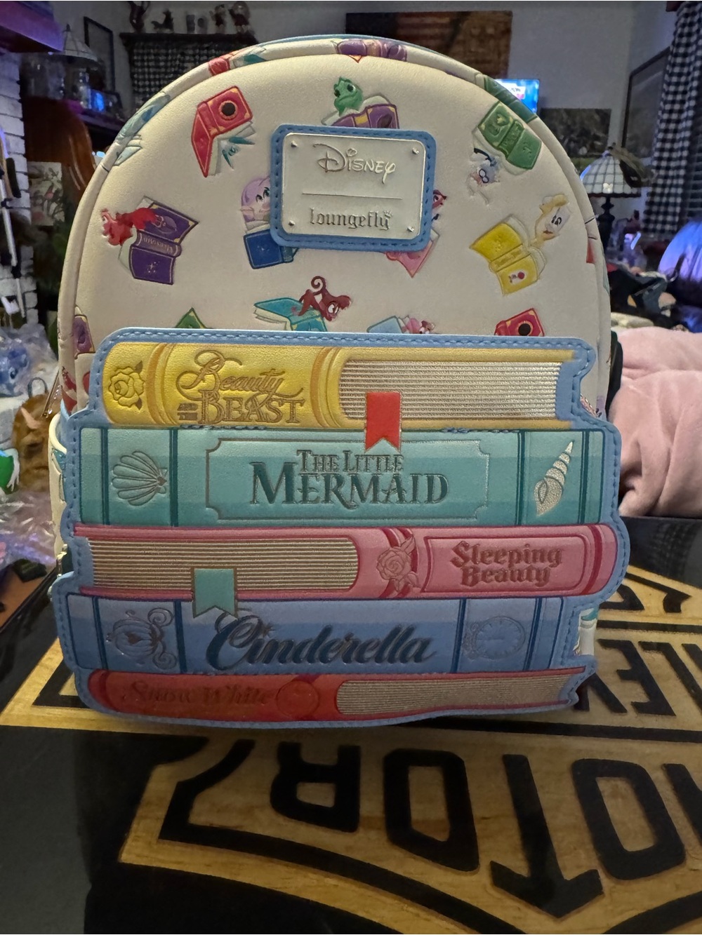 Disney Pastel Multicolor Loungefly Storybook Mini Backpack
